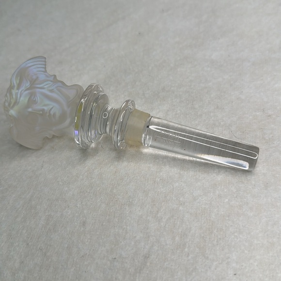 VERSACE OPALESCENT RARE MEDUSA HEAD CRYSTAL BOTTLE STOPPER ROSENTHAL WITH BOX - Picture 7 of 8